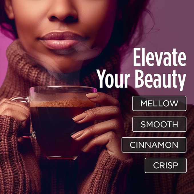 VitaCup Beauty Collagen Coffee Pods for Hair, Skin & Nails, with Biotin & Folate, Medium Dark Roast, Keto Friendly, Single Serve Pod Compatible with Keurig K-Cup Brewers,64 Ct