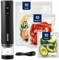 Handheld Vacuum Sealer for Food - Portable Cordless Food Vacuum Sealer Machine, Compact Mini Seal for Storage, Sous Vide & Freezer Preservation (30 Bags)