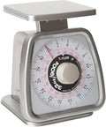 Taylor Mechanical Portion Control Kitchen Scale, Food Scale for Precise Weight Measuring and Portion Control, Rotating Dial Tare Function, NSF, TS32 32OZ, Stainless Steel Platform