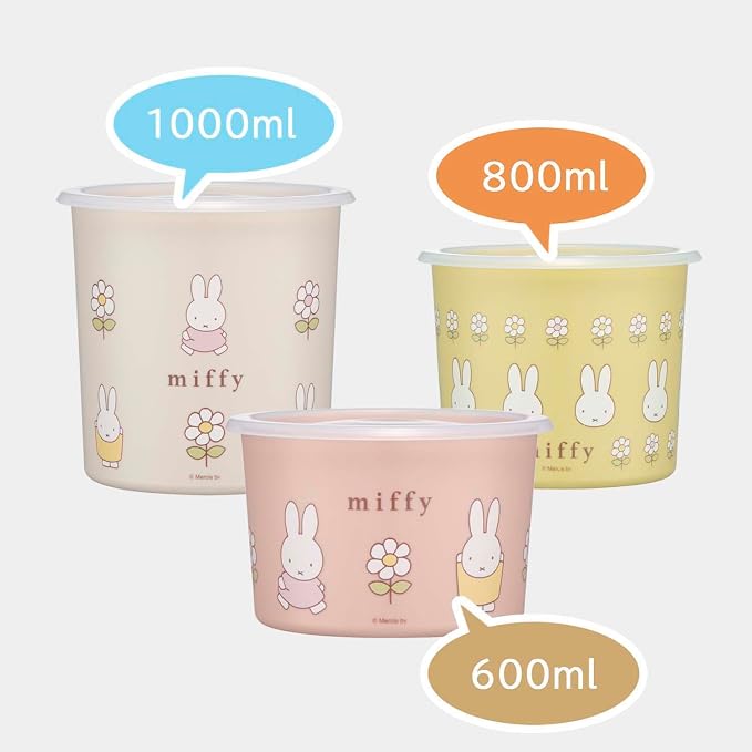 Skater SOT6-A One-Touch Seal Container, Small, 20.3 fl oz (600 ml), Airtight Container, Storage Container, Miffy