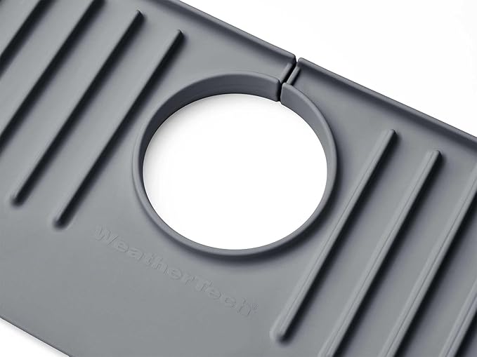 WeatherTech FaucetMat - Protect Your Kitchen & Bathroom Countertops - Dark Grey/Slate
