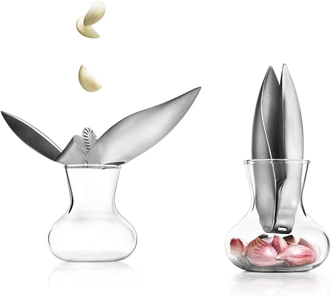 Eva Solo Garlic Press with Glass Container
