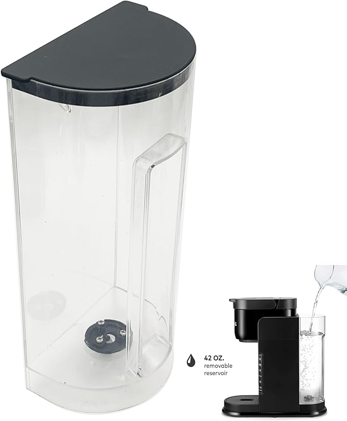 Replacement Water Reservoir with Black Lid and 6pcs water filter and 1pcs water filter holder,Compatible with Keurig K-Express Coffee Maker Only,Model is K-26