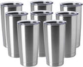 HASLE OUTFITTERS 20oz Tumblers Bulk Stainless Steel Cups with Lid Double Wall Vacuum Insulated Coffee Mugs for Cold & Hot Drinks 8 Pack