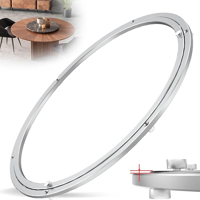 Lazy Susan Hardware,20 inch Heavy Duty Lazy Susan Bearing Kit,Rotating Serving Turntable for Aluminium Alloy Turntable Bearing,Swivel Base Hardware for Dining Table,DIY,Display Stand,Workbench
