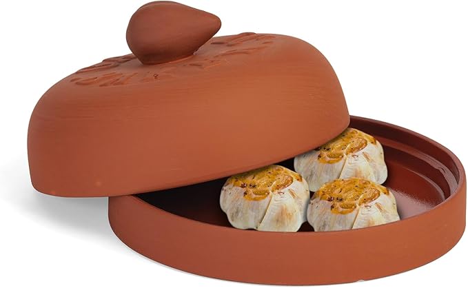 Fox Run Garlic Baker, 7-Inch, Terra Cotta