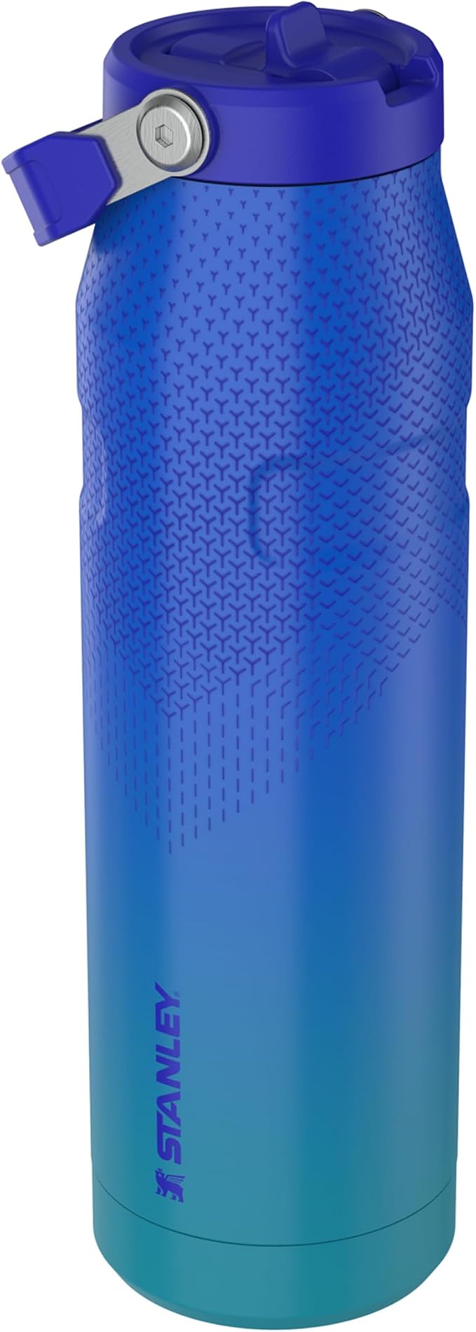 Stanley 1913 Flip Straw Sports Water Bottle 1.06L - Pacific Hypergrip | 15 Hours Cold - 4 Days Iced - BPA-Free - Leak Resistant - Dishwasher Safe - Fits Cup Holder