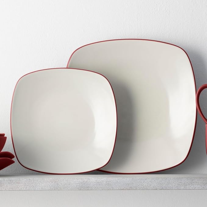 Noritake Colorwave Raspberry 4-Piece Square Place Setting, Service for 1