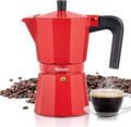 Yabano Stovetop Espresso Maker, 9 Cups Moka Coffee Pot Italian Espresso for Gas or Electric Ceramic Stovetop, Italian Coffee maker for Cappuccino or Latte