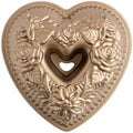Nordic Ware Wildflower Heart Bundt, 6 Cup, Toffee