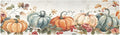 Thanksgiving Pumpkins Trivet Table Runner 40 Inches Long Fall Autumn Leaves Trivet for Hot Pots and Pans/Hot Dishes,Table Protector Heat Up to 230F, Decorative Hot Plates Mat for Kitchen Countertop