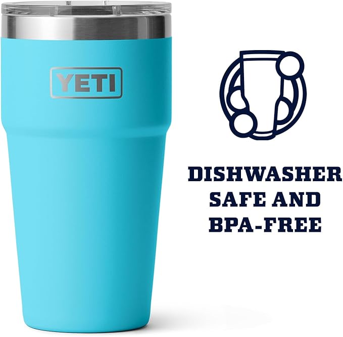 YETI Rambler Stackable Pint, Vacuum Insulated, Stainless Steel with MagSlider Lid