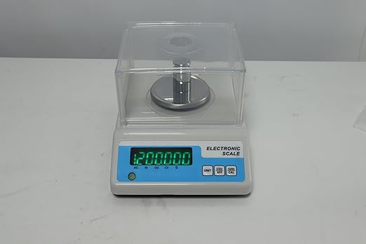 Lab Analytical Balance Scale 500g x 0.001g, 001 Gram Scale High Precision Digital Scale with Windshield, Jewelry Scale for Gold Powder Laboratory Kitchen School, 4 Units with LCD Display