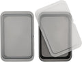 GoodCook Set of 2 Nonstick Steel 13" x 9" Cake Baking Pans with Covers,Gray,(Pack of 6)