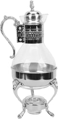 Gadpiparty Heated Coffee Pot Water Pitcher with Lid Turkish Coffee Machine Pottery Teapot Ceramic Turkish Tea Pot Glass Water Kettle Espresso Coffee Heatable Teapot Zinc Alloy Household Stove