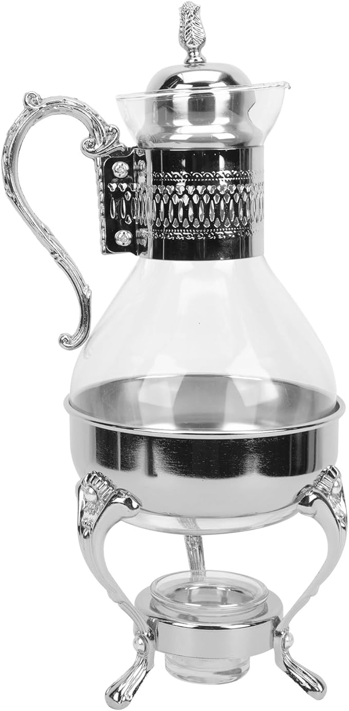Gadpiparty Heated Coffee Pot Water Pitcher with Lid Turkish Coffee Machine Pottery Teapot Ceramic Turkish Tea Pot Glass Water Kettle Espresso Coffee Heatable Teapot Zinc Alloy Household Stove