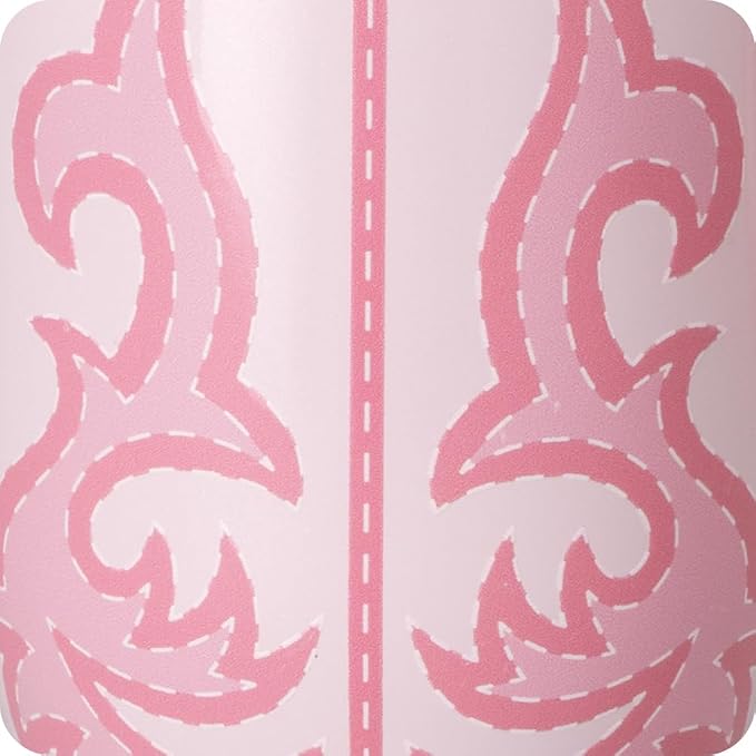 Swig Life Skinny Can Cooler, 12oz Insulated Slim Can Holder, Stainless Steel Cans Cooler, Covers for Tall Beer Bottles, Beach Accessories for Women (Boot Scootin' Pink)