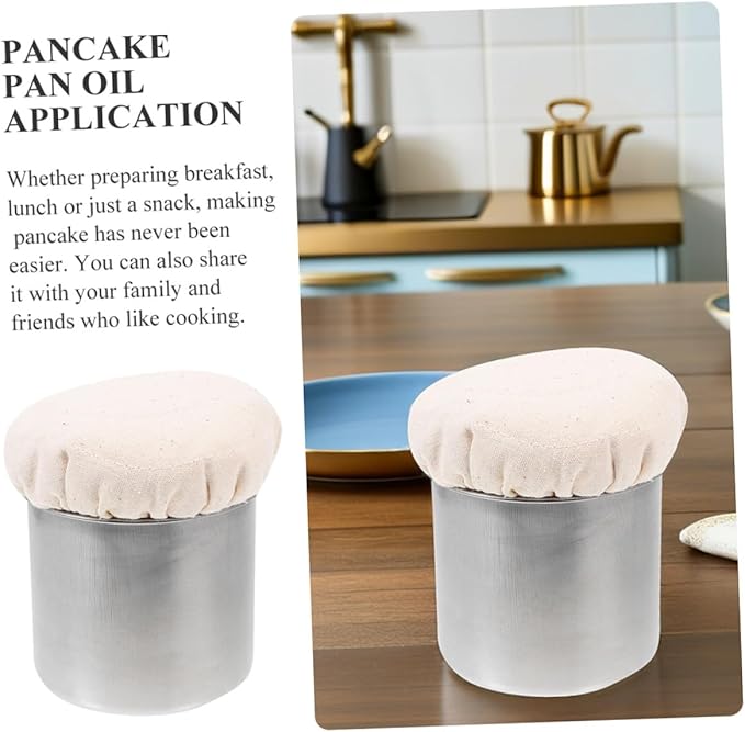 Gadpiparty 2pcs Pancake Grease Brush Kitchen Supply Cooking Oil Brush Oil Applicator Cooking Accessory Mop Tools Wiper Restaurant Barbecue Spoon and Spatula Kit Suite Sponge