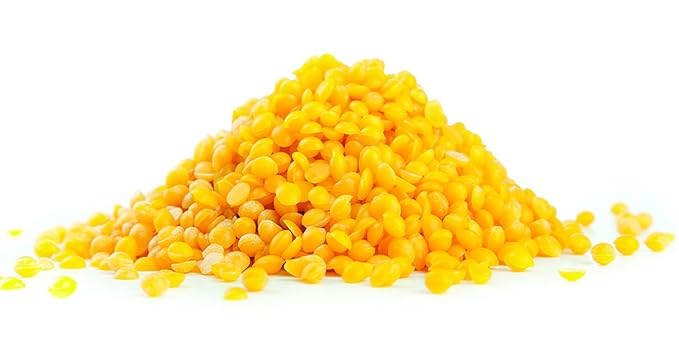 US Organic Beeswax 100% Pure Yellow Pastilles, USDA Certified, for DIY Candle, Lip Balm, Body Cream, Lotion, Deodorant, Crayon, and Many More uses. 4 oz (Small)