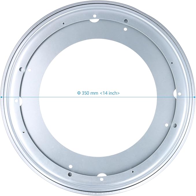 4 PCS 14 Inch Lazy Susan Rotating Hardware, Round Lazy Susan Hardware, 360 Degree Turntable Bearing Plate for Table, Serving Tray
