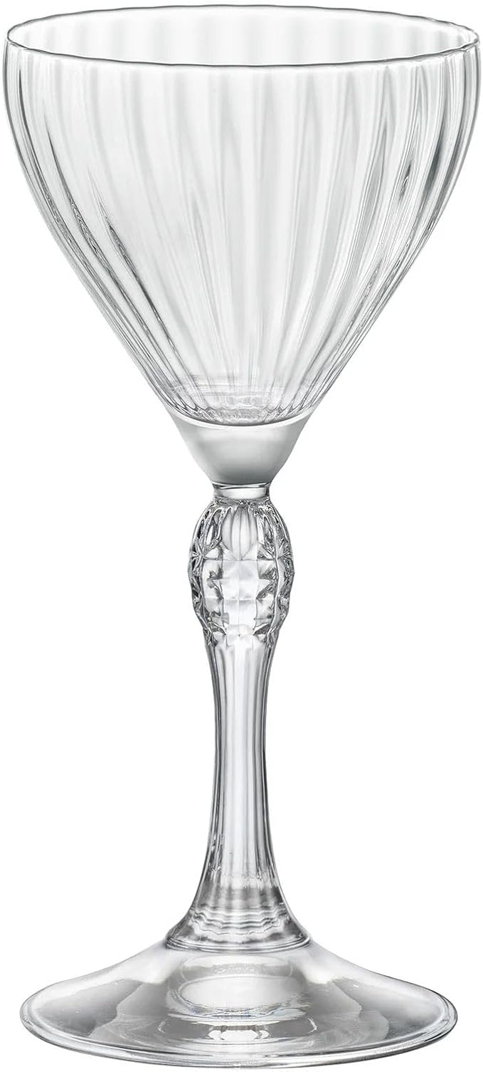 Bormioli Rocco America '20s 4.75 oz. Nick & Nora Martini Glasses, Clear, Set of 4
