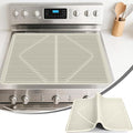 KindGa Stove Cover - Stove Top Covers for Electric Stove - More Thick - 28 x 20 Inch Stove Guard Stove Top Protector, Silicone Stovetop Cover Cooktop Mat for Kitchen Glass Stove Top -Pearl