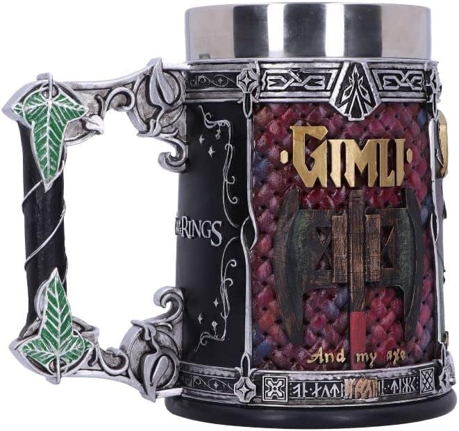 Nemesis Now Officially Licensed Lord of The Rings The Fellowship Tankard, Multi Coloured, 15.5cm