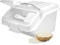 Flour Bin, 10 lb Stackable Kitchen Ingredient Storage Container with Lid - Food Pantry Organizer for Flour, Sugar, Rice, Baking,Dog Food Supplies (10lb)