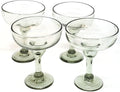 Clear Large 14 oz Margarita Glasses (set of 4), Recycled Glass, Lead-free, Toxin-Free