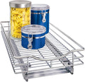 LYNK PROFESSIONAL® Pull Out Cabinet Organizer, 11" x 21" Slide Out Cabinet Organizer Pull Out Drawer – Pull Out Shelves for Kitchen Cabinets – Under Sink Organizers - Lifetime Ltd. Warranty, Chrome