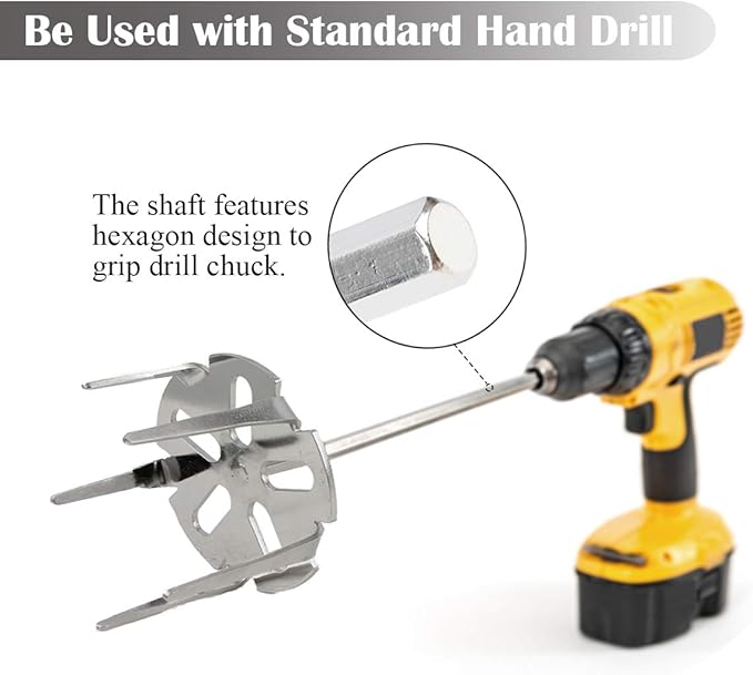 KAMaster Pork Puller Drill Attachment 304 Stainless Steel Meat Shredder Used with Standard Hand Drill for BBQ