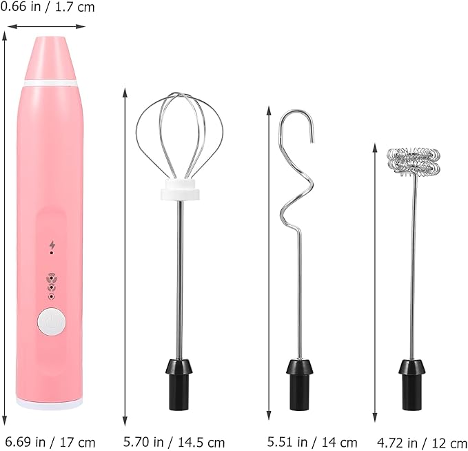 Mini Mixer Handheld Whisk Hand-held Electric Stainless Steel Easy to Clean