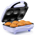 Holstein Housewares Non-Stick 6-Count Electric Cupcake Maker Machine – Bakes 6 Cupcakes, Muffins, Pizza Cups, Cinnamon Buns – Perfect for Gifts, Birthdays, Holidays, or Bake Sales, Lavender