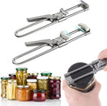 2026 Upgrade Adjustable Stainless Steel Jar Opener, Multifunctional Stainless Steel Can Opener Bottle Jar Lid Gripper Household Kitchen Tool for Weak Hands Seniors and Kids (1)