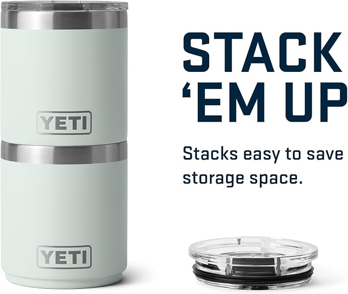 YETI Rambler 10 oz Ceramic Lined Lowball 2.0, Vacuum Insulated with MagSlider Lid, Ridgeline
