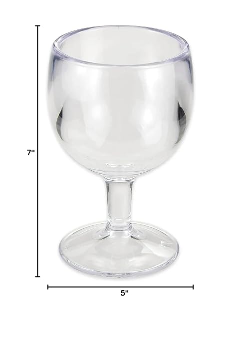 G.E.T. GOB-20-1-SAN-CL Shatterproof Heavy-Duty Plastic Margarita Beer Schooner (Case of 12)