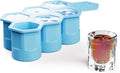 Outset Silicone Hexagon Ice Shot Mold, 6 Glass Capacity