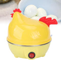 HYWHUYANG Rapid Egg Cooker, Electric Egg Cooker, Chicken Shape, Automatic Shut Off, Mini Breakfast Machine, Kitchen Gadgets For Boiled Eggs (Yellow, US Plug 110V)