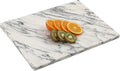 White Marble Cutting Board 12x16 Inch, Marble Board for Cheese Charcuterie | Marble Pastry Board Baking Essential Naturally Cool&Nonstick Perfect for Dough Heat Resistant Scratch Resistant Non-Slip Feet