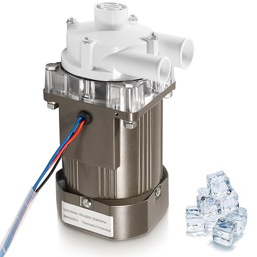 S-0730 Water Pump for Hoshizaki, S730 Ice Machine Motor Assembly, 14-Inch Cable and Plug, #M91X60S201