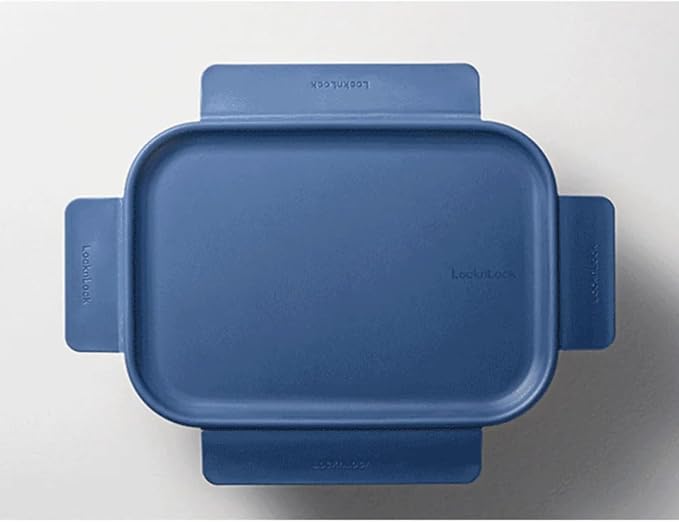 LocknLock Tritan Plastic Bisfree Modular Plus Food Storage Container Set, 10-Piece Set, BPA-Free, Modular Stacking, Tritan, Navy