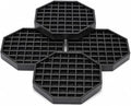 6" Octagon Coffee Drip Tray Catcher for Countertop - for Beverage & Drink Dispenser Bar by kitchentoolz - Pack of 4