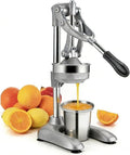 Cast Iron Juicer Commercial Grade Manual Citrus Juicer Heavy Duty Stainless Steel for Oranges Lemons Spout ﻿ Heavy Duty Hand Juicer Press