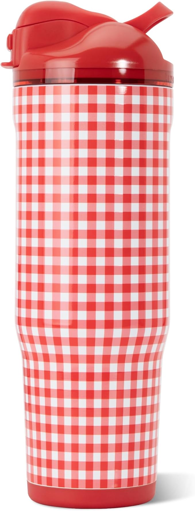 HydroJug Ease2o Water Bottle with Straw & Chug Lid, Stainless Steel, Vented Cap to Help Reduce Pressure, Water-Level Window, Cup Holder Friendly, Non-Slip Base – 32oz, Summer Picnic