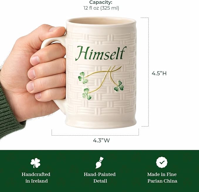 Belleek Classic Himself Mug | Fine Parian China | Made in Ireland