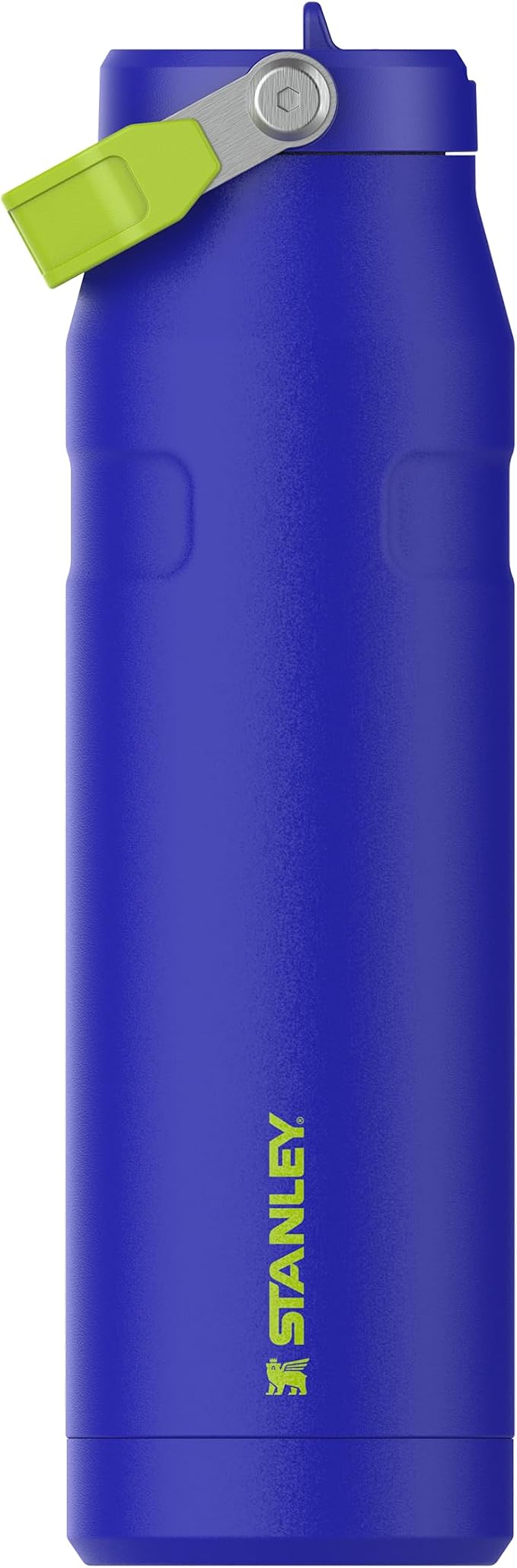Stanley Flip Straw 2.0 Stainless Steel Water Bottle with Straw 1.06L – 15 Hours Cold – 3 Days Ice Cream – Stainless Steel – BPA Free – Leak Proof – Dishwasher Safe – Cobalt Chartreuse