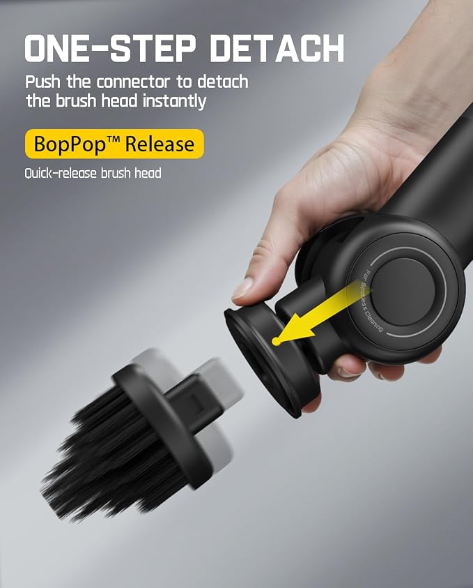 Fanttik Flip G9 Pro Electric Scrubber & 3 Pcs Replacement Brush Heads for Flip G9 Pro Electric Spin Scrubber