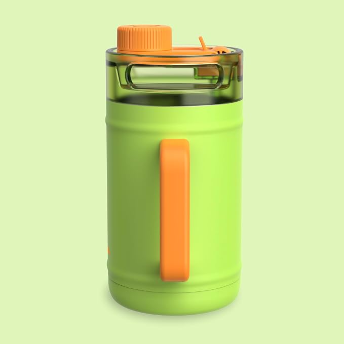 bubba 52 oz Insulated Stainless Steel Water Keg - Large Reusable Water Bottle Drinking Jug - Insulated Keg for Everyday Hydration, Lead-Free and BPA-Free, Glow Up