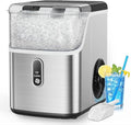 Totnz Nugget Countertop Ice Maker, Chewable Pellet Ice Machine with 35lbs for Home Kitchen Officce