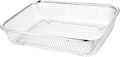 1pc Stainless Steel Drain Basket Multi-purpose Kitchen Storage Basket for Fruits and Vegetables Medium Design for Easy Washing and Draining